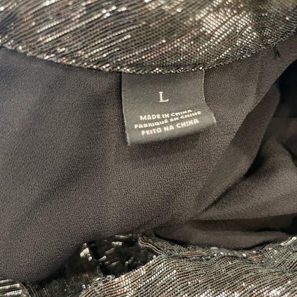 Scotch & Soda Silver Tie Neck Jumpsuit, L - Picture 3 of 16